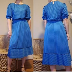 Vintage Handmade Elastic Waist Dress
